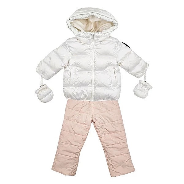 Брюки-комбінезон NL Baby, синтепух, на флісі, 12 місяців, персиковий (553/37201) - Pampik - 4