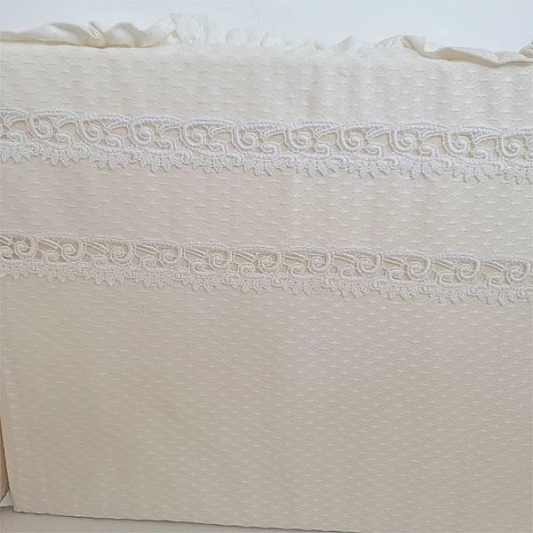 Бортик у ліжечко NL Baby, 4-сторонній, молочний (815+907/26041) - Pampik - 3