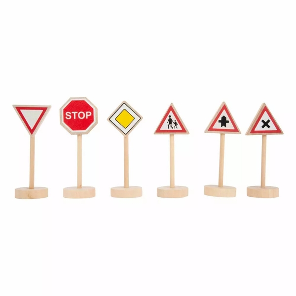 Игровой набор деревянный Legler Дорожные знаки (11736/37657) - Pampik - 3