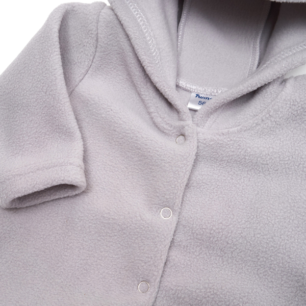 Человечек Twins, флисовый, р.68, серый (N-111TF-68-10) - Pampik - 2