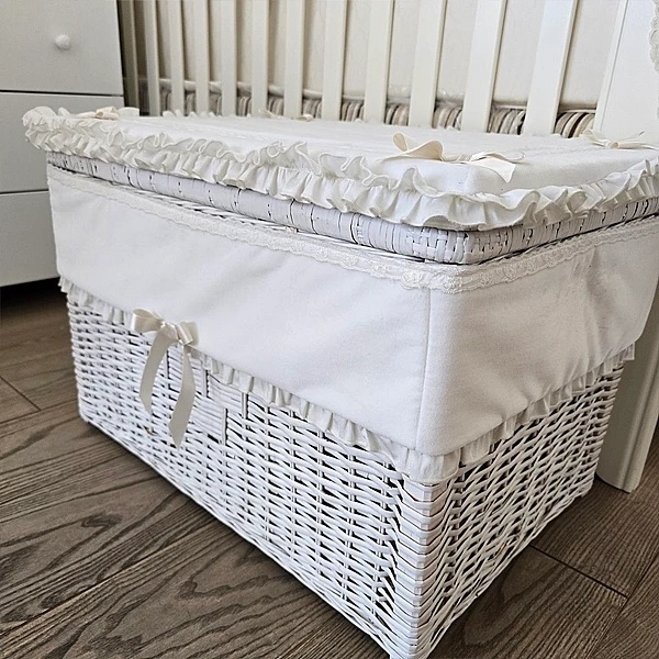 Корзина для хранения игрушек NL Baby, 40х60х40 см, молочный (0000/33354) - Pampik - 4