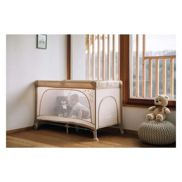 Ліжечко-манеж FreeON Cot Nook, бежевий (83044) - Pampik - 10
