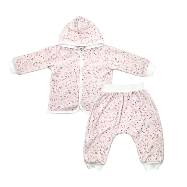 Комплект NL Baby, велюр, р.68, рожевий (013/38370) - Pampik