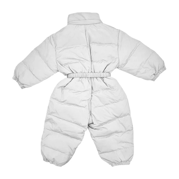 Комбинезон NL Baby, пуховый, с мехом, 9 месяцев, перламутровый (552/36630) - Pampik - 3