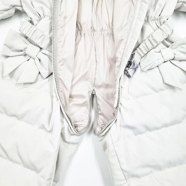 Комбинезон NL Baby, пуховый, с мехом, 9 месяцев, перламутровый (552/36630) - Pampik - 6