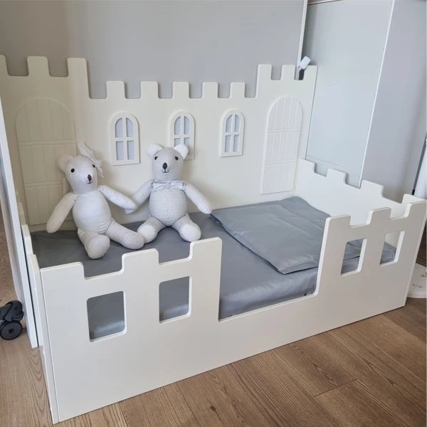 Ліжко NL Baby Замок, з підсвіткою, 140х75 см, білий (0002/036640) - Pampik - 4