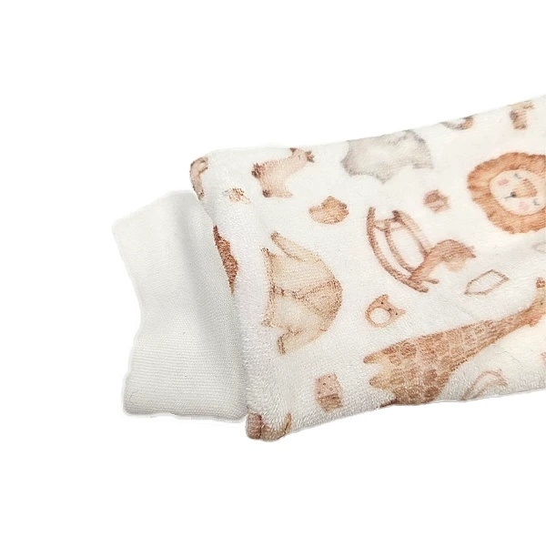 Комплект NL Baby, велюр, р.68, біло-бежевий (011/38373) - Pampik - 4