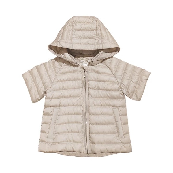 Куртка NL Baby с укороченными рукавами, пуховая, демисезонная, 2 года, бежевый (556/36645) - Pampik