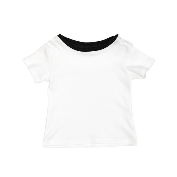 Футболка дитяча Twins, базова, інтерлок, р.74, білий з чорним (W-200-TT74-0113) - Pampik