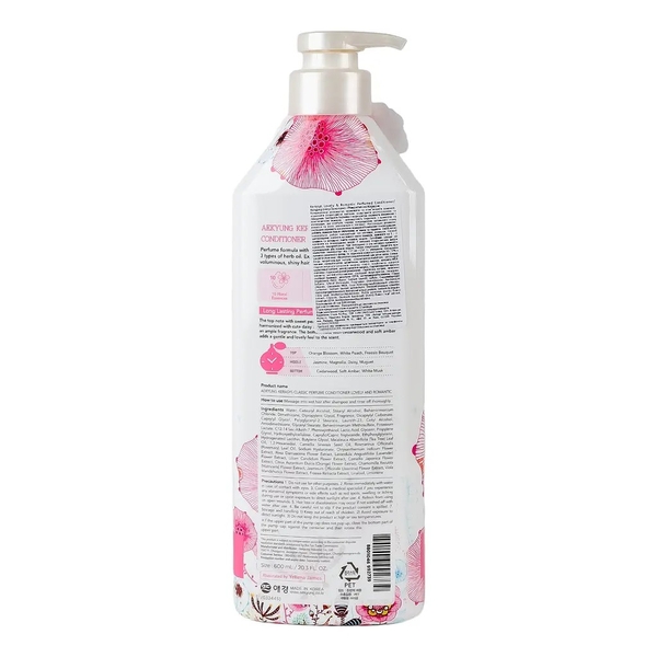 Кондиционер Kerasys Lovely&Romantic Perfumed для поврежденных волос, 600 мл - Pampik - 4