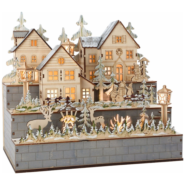 Світильник дерев'яний новорічний Legler (10216/33002) - Pampik