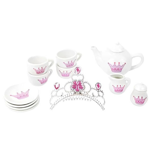 Ігровий набір керамічного посуду Legler Корона (11273/33013) - Pampik