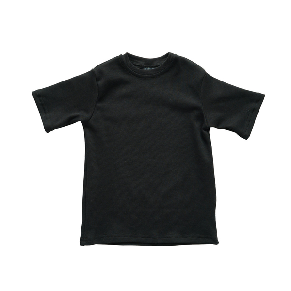 Футболка дитяча Twins, базова, інтерлок, р.86, чорний (W-200-TT86-13) - Pampik