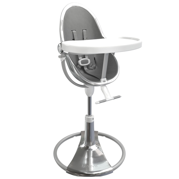 Стульчик для кормления Bloom FRESCO Silver/Snakeskin grey - Pampik