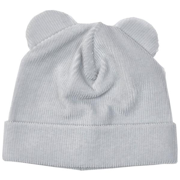 Шапочка Twins Ego с ушками, велюр, 12-18 мес., серый (W128-ШTEV-10) - Pampik