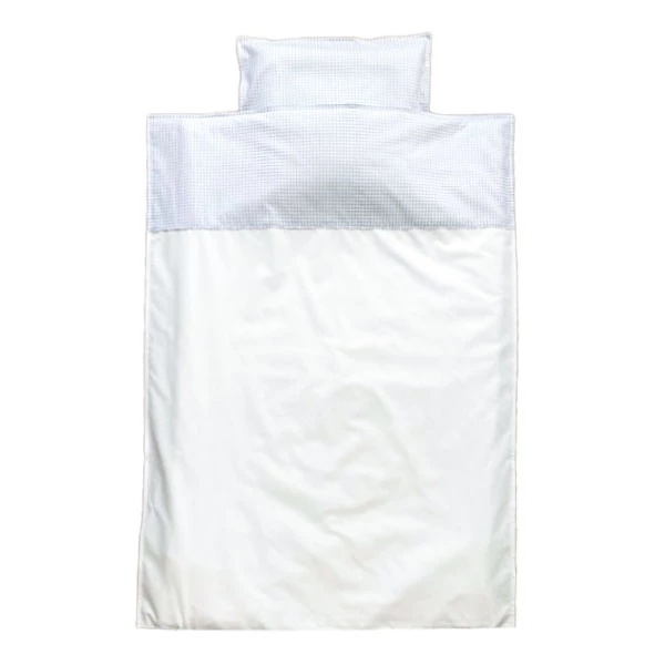 Комплект постельного белья NL Baby, 100х80 см, бело-голубой (851+842/34988) - Pampik