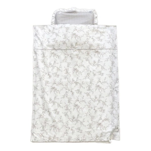 Комплект постільної білизни NL Baby, 120х60 см, біло-сірий (804/20547) - Pampik