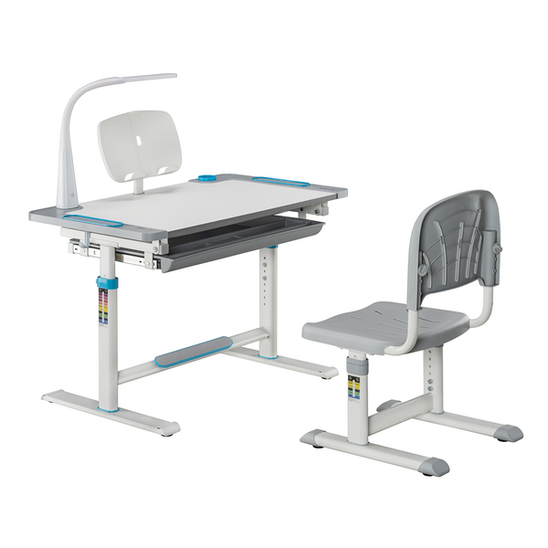 Комплект дитячих меблів Cubby парта та стілець трансформери Lupin Blue - Pampik