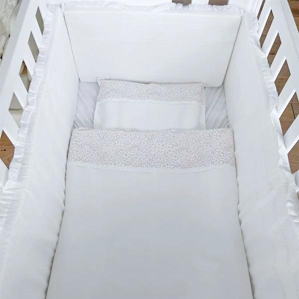 Комплект постельного белья NL Baby, 80х80 см, бело-розовый (807+842/29205) - Pampik - 4