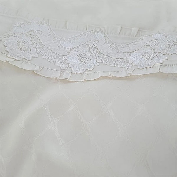 Комплект постільної білизни NL Baby, 100х80 см, молочний (870+926/32725) - Pampik - 2