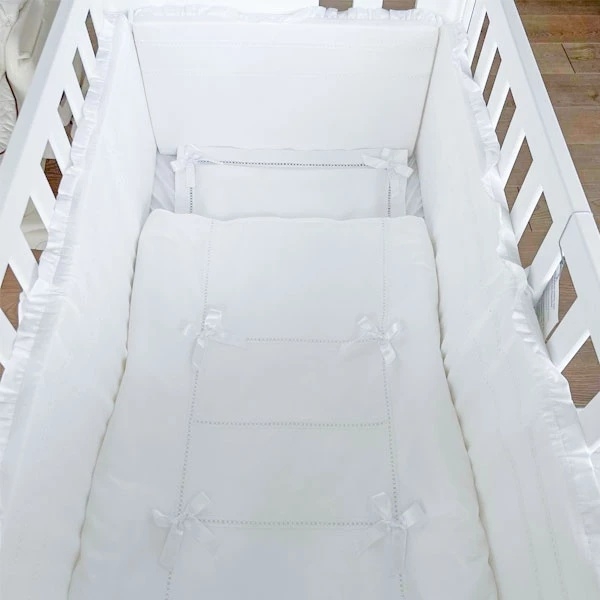 Комплект постельного белья NL Baby, 100х80 см, белый (818+923/32433) - Pampik - 2