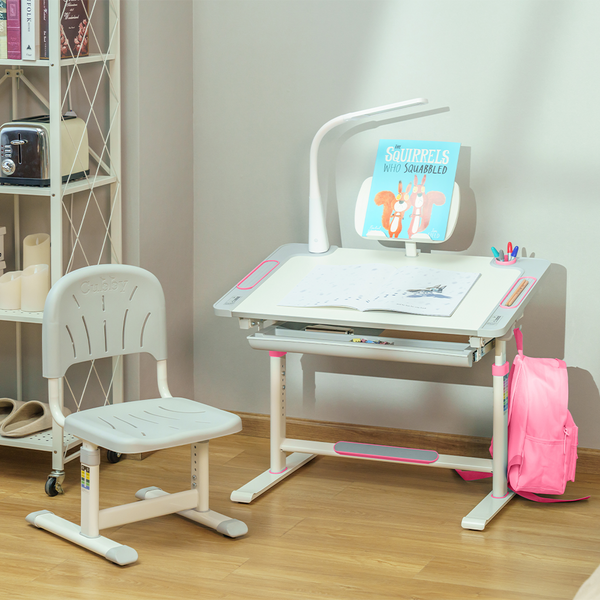 Комплект дитячих меблів Cubby парта та стілець трансформери Lupin Pink - Pampik - 13