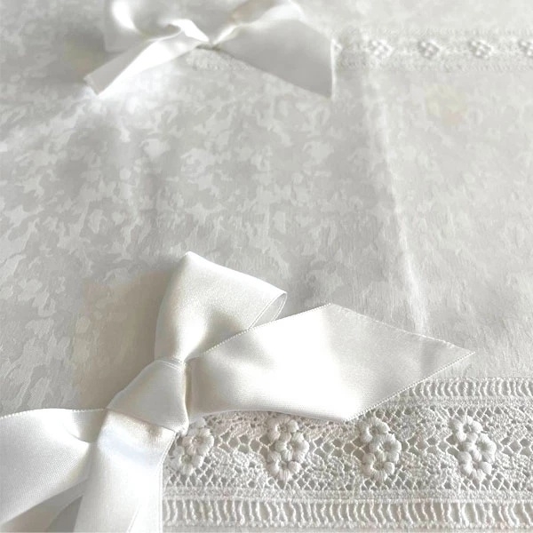 Комплект постільної білизни NL Baby, 100х80 см, білий (820+927/33103) - Pampik - 2