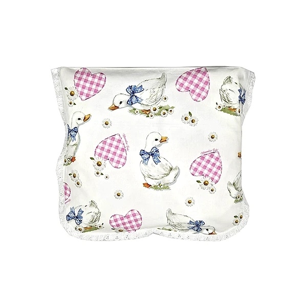 Комплект постельного белья NL Baby, 80х80 см, бело-розовый (865/33071) - Pampik - 2