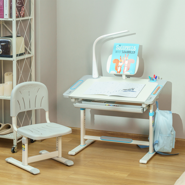 Комплект дитячих меблів Cubby парта та стілець трансформери Lupin Blue - Pampik - 14