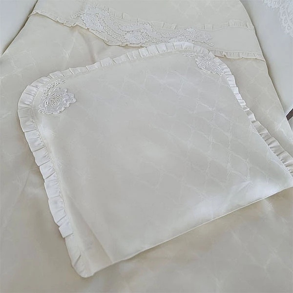 Комплект постільної білизни NL Baby, 100х80 см, молочний (870+926/32725) - Pampik - 3