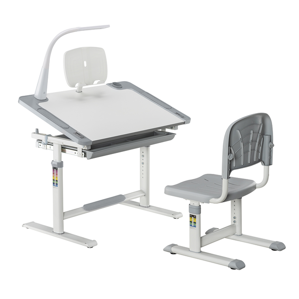 Комплект дитячих меблів Cubby парта та стілець трансформери Lupin Grey - Pampik - 4