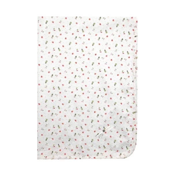 Плед NL Baby, двосторонній, бавовняний, 90х65 см, білий (307/31841) - Pampik