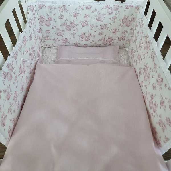 Комплект постельного белья NL Baby, 100х80 см, розовый (803+842/32556) - Pampik - 4