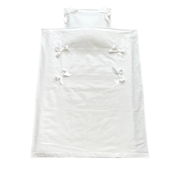 Комплект постільної білизни NL Baby, 100х80 см, білий (820+927/33103) - Pampik