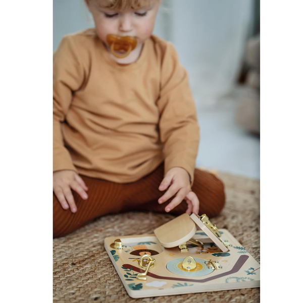 Пазл-бізіборд дерев'яний розвиваючий Legler Тварини (12460/37673) - Pampik - 8