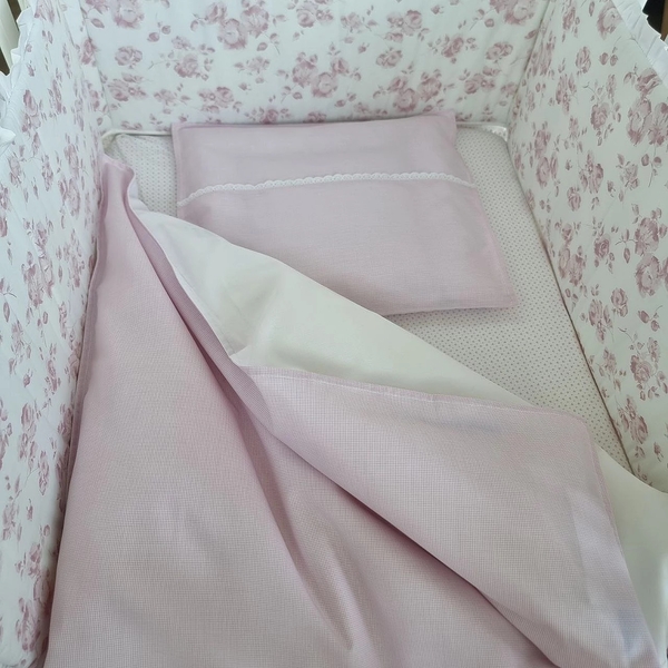 Комплект постельного белья NL Baby, 100х80 см, розовый (803+842/32556) - Pampik - 5