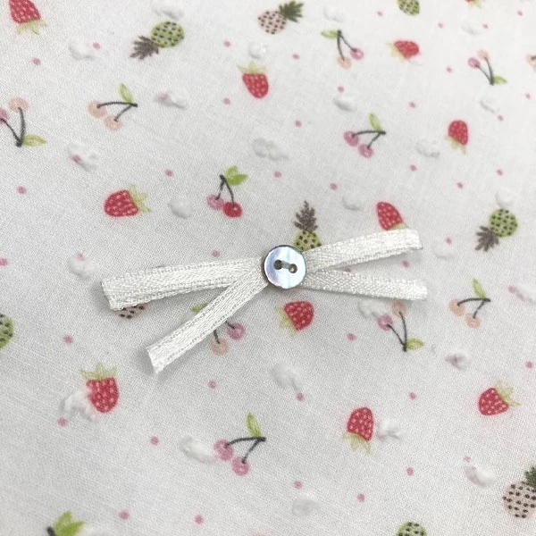 Плед NL Baby, двосторонній, бавовняний, 90х65 см, білий (307/31841) - Pampik - 3