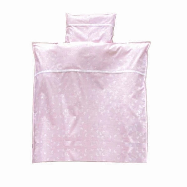 Комплект постельного белья NL Baby, 80х80 см, розовый с белым (877+842/36037) - Pampik