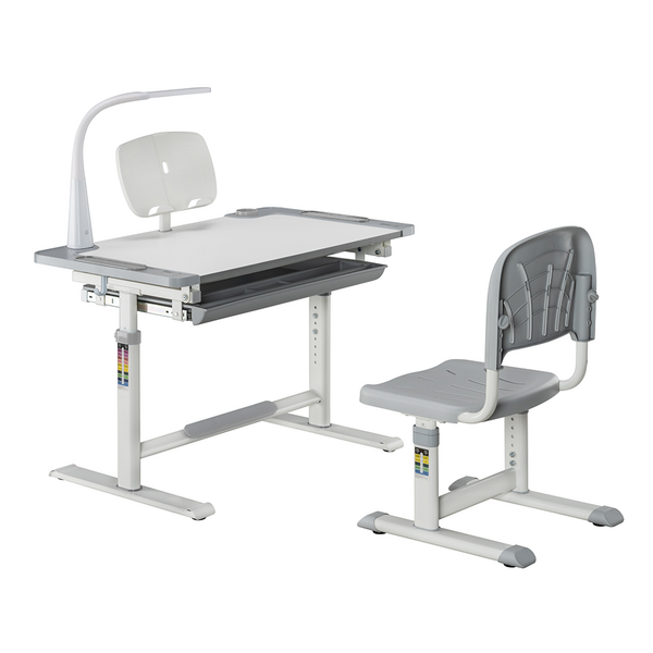 Комплект дитячих меблів Cubby парта та стілець трансформери Lupin Grey - Pampik