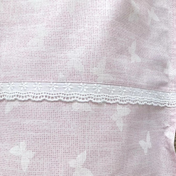 Комплект постельного белья NL Baby, 80х80 см, розовый с белым (877+842/36037) - Pampik - 3