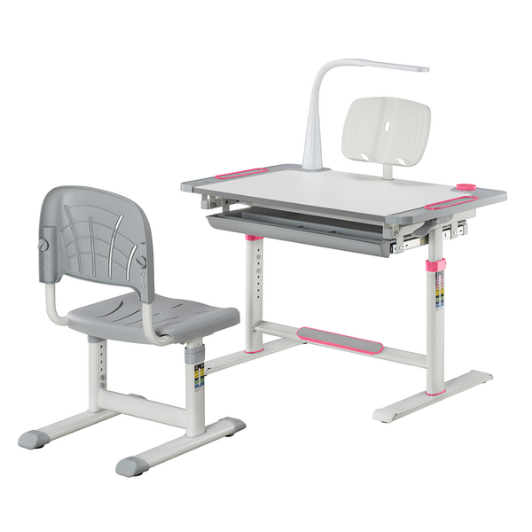 Комплект дитячих меблів Cubby парта та стілець трансформери Lupin Pink - Pampik - 2