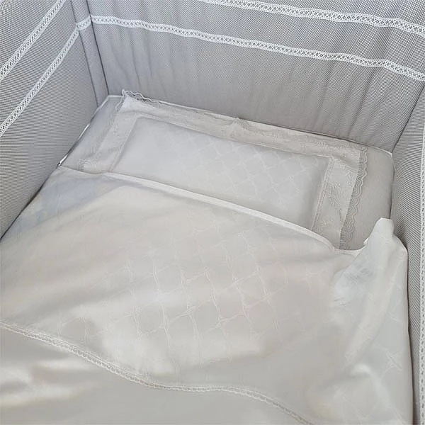 Комплект постельного белья NL Baby, 100х80 см, белый (819+916/33309) - Pampik - 6