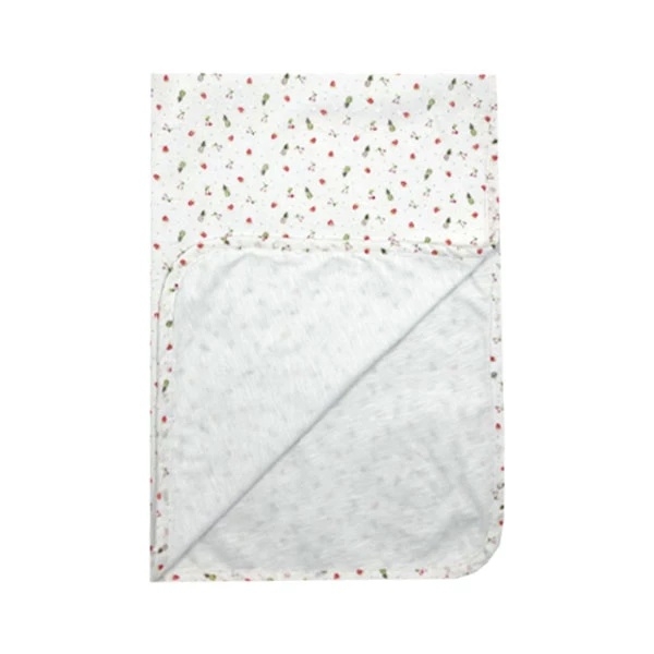 Плед NL Baby, двосторонній, бавовняний, 90х65 см, білий (307/31841) - Pampik - 2