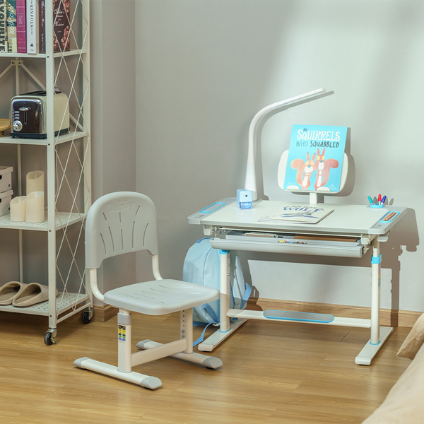 Комплект дитячих меблів Cubby парта та стілець трансформери Lupin Blue - Pampik - 11