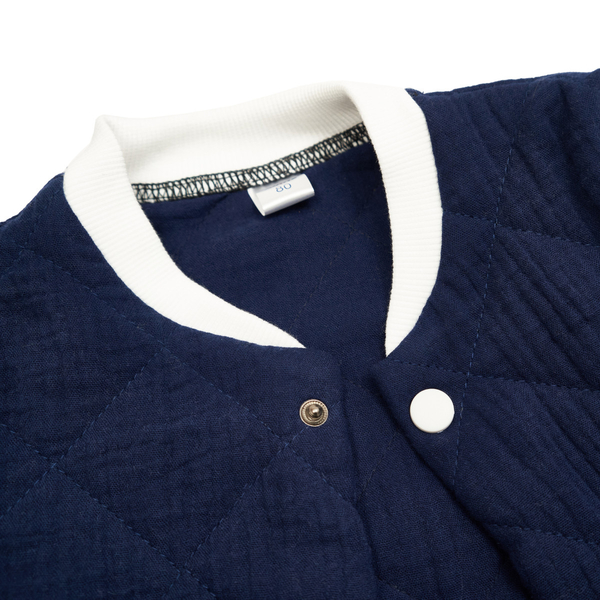 Бомбер дитячий Twins Muslin, утеплений, р.80, синій (WC-212-BTM80-09) - Pampik - 4