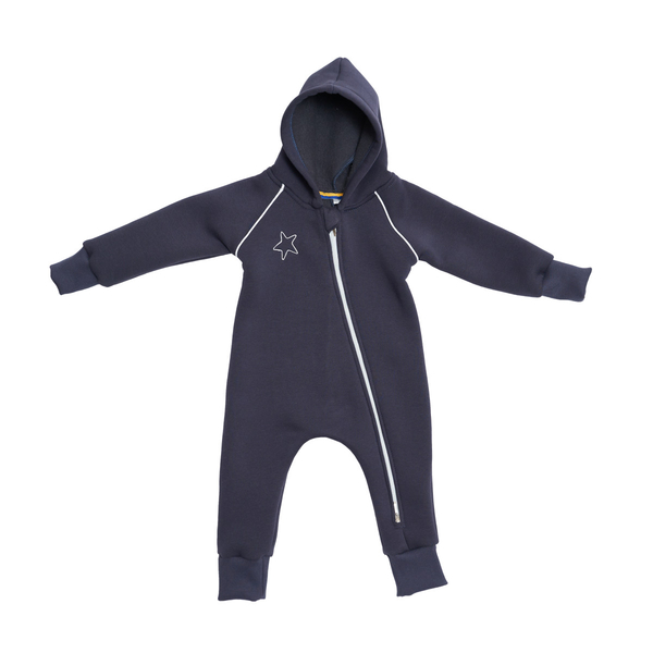 Ромпер Twins Зірочка, трикотажний, утеплений, р.74, блакитний (2022-КTУ74-04) - Pampik