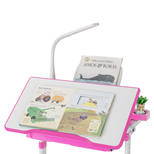 Комплект дитячих меблів FunDesk парта та стілець трансформери Bellissima Pink - Pampik - 5