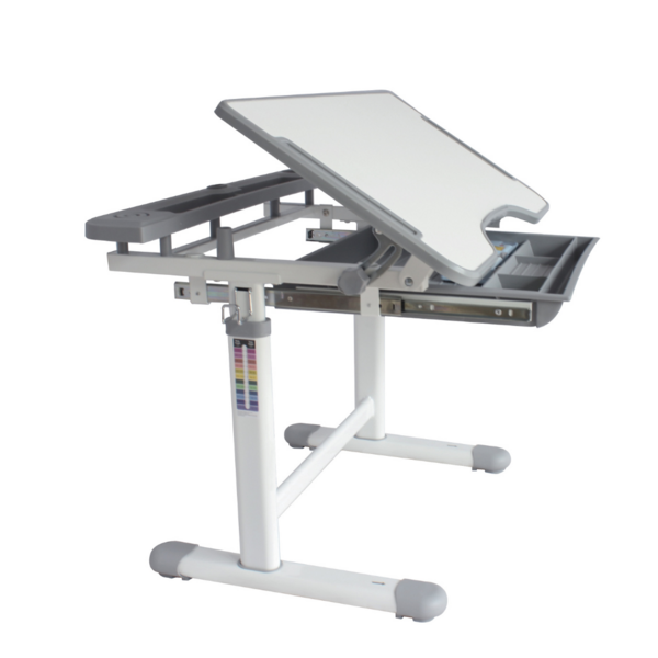 Комплект дитячих меблів Cubby парта та стілець трансформери Vanda Grey - Pampik - 6