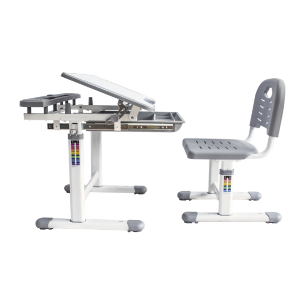 Комплект дитячих меблів Cubby парта та стілець трансформери Vanda Grey - Pampik - 17