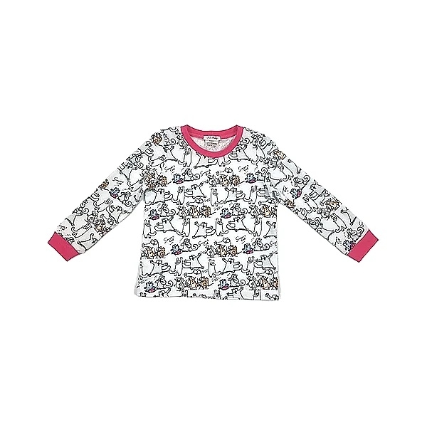 Піжама NL Baby з довгими рукавами, бавовняна, утеплена, 2 роки, біло-кораловий (00520/37871) - Pampik - 2